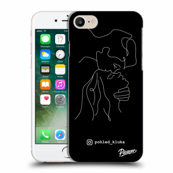 Picasee silikonový černý obal pro Apple iPhone 7 - Forehead kiss White