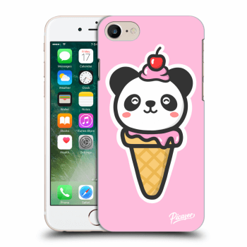 Picasee silikonový průhledný obal pro Apple iPhone 7 - Ice Cream Panda