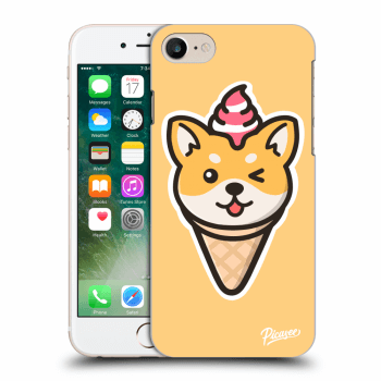 Picasee silikonový průhledný obal pro Apple iPhone 7 - Ice Cream Shiba