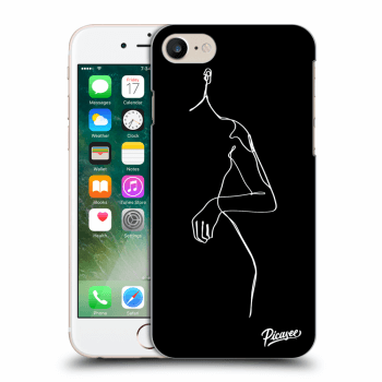 Picasee silikonový černý obal pro Apple iPhone 7 - Simple body White