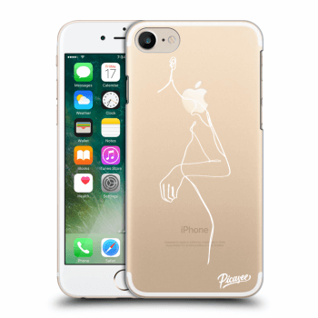Picasee silikonový průhledný obal pro Apple iPhone 7 - Simple body White