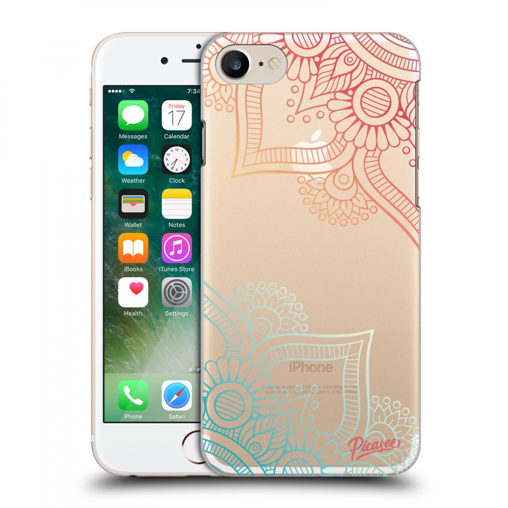 Picasee plastový průhledný obal pro Apple iPhone 7 - Flowers pattern