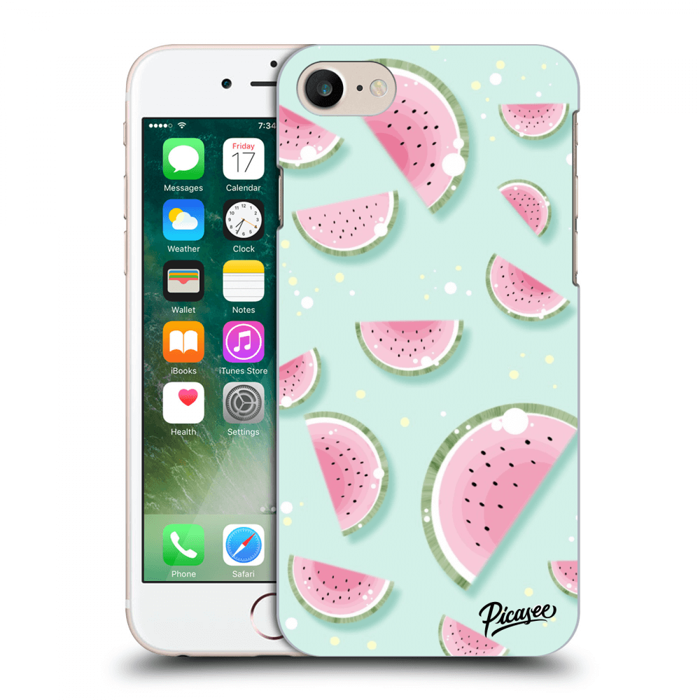 Picasee silikonový černý obal pro Apple iPhone 7 - Watermelon 2