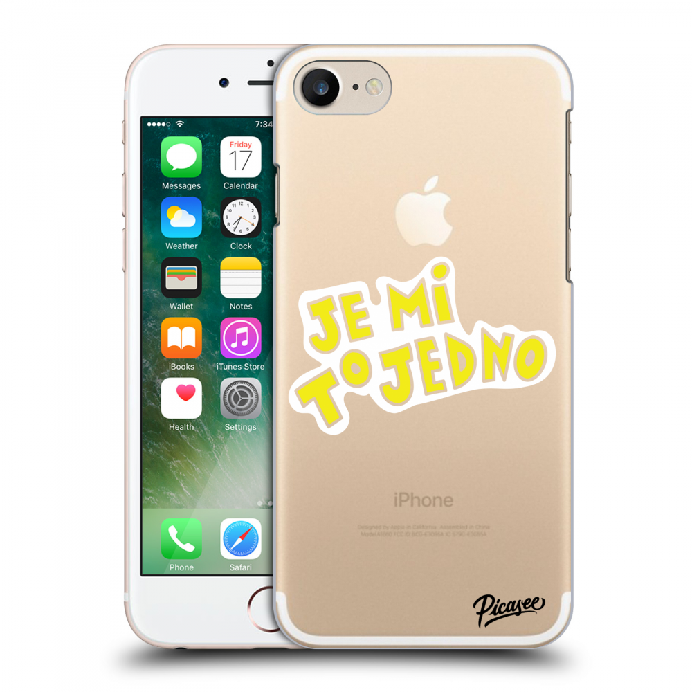 Picasee silikonový průhledný obal pro Apple iPhone 7 - Je mi to jedno 2