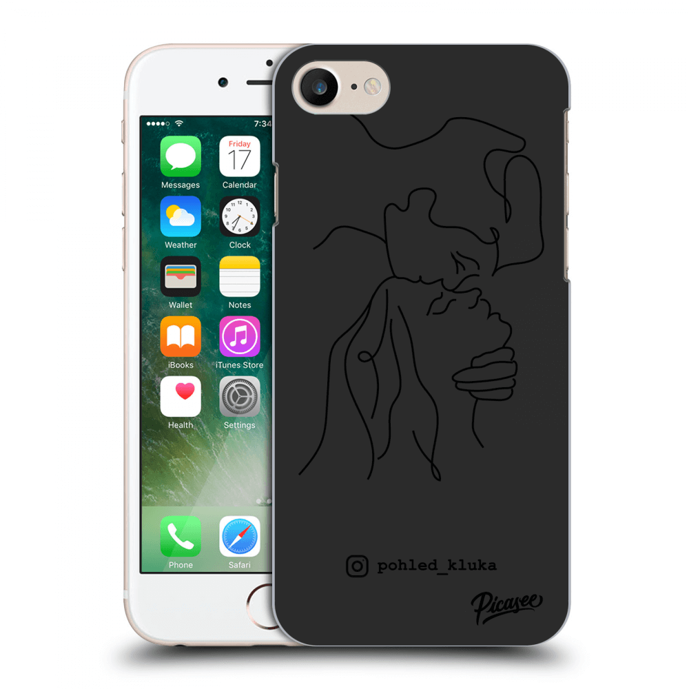 Picasee silikonový černý obal pro Apple iPhone 7 - Forehead kiss