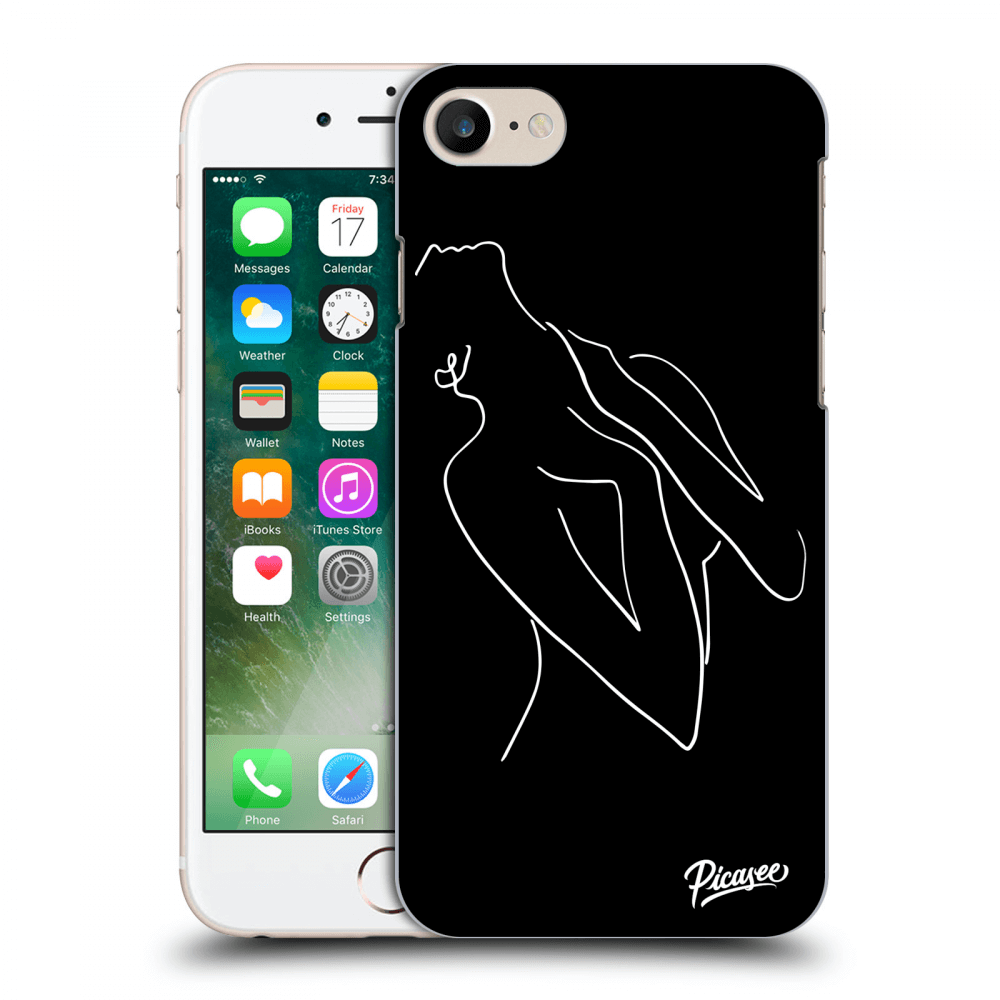 Picasee silikonový černý obal pro Apple iPhone 7 - Sensual girl White
