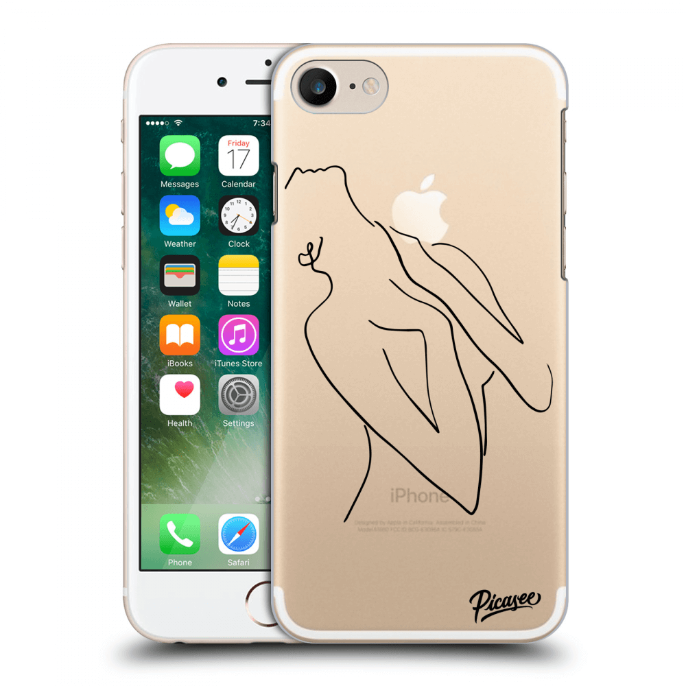 Picasee silikonový průhledný obal pro Apple iPhone 7 - Sensual girl