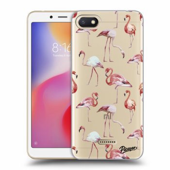 Picasee silikonový průhledný obal pro Xiaomi Redmi 6A - Flamingos