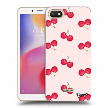 Picasee silikonový průhledný obal pro Xiaomi Redmi 6A - Cherries