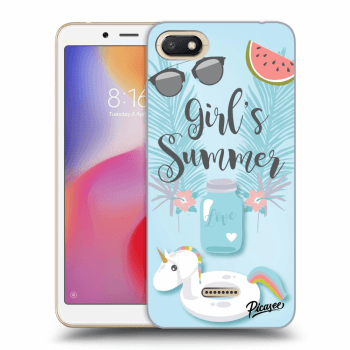 Picasee silikonový průhledný obal pro Xiaomi Redmi 6A - Girls Summer