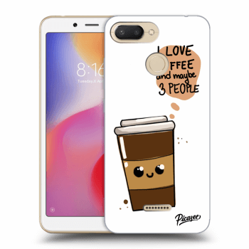 Picasee silikonový průhledný obal pro Xiaomi Redmi 6 - Cute coffee