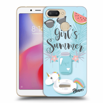Picasee silikonový průhledný obal pro Xiaomi Redmi 6 - Girls Summer