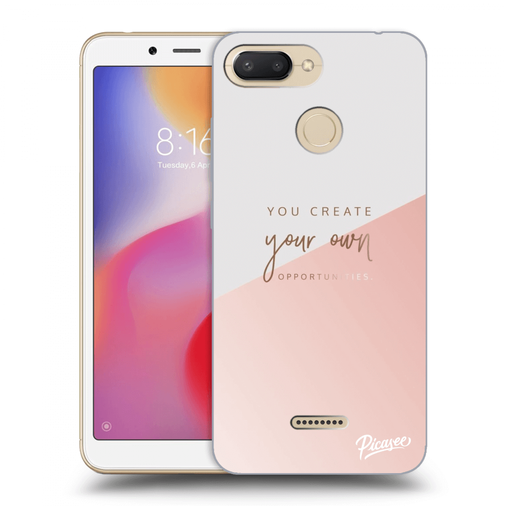 Picasee silikonový průhledný obal pro Xiaomi Redmi 6 - You create your own opportunities