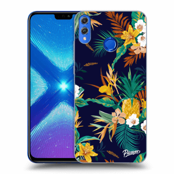 Picasee silikonový průhledný obal pro Honor 8X - Pineapple Color