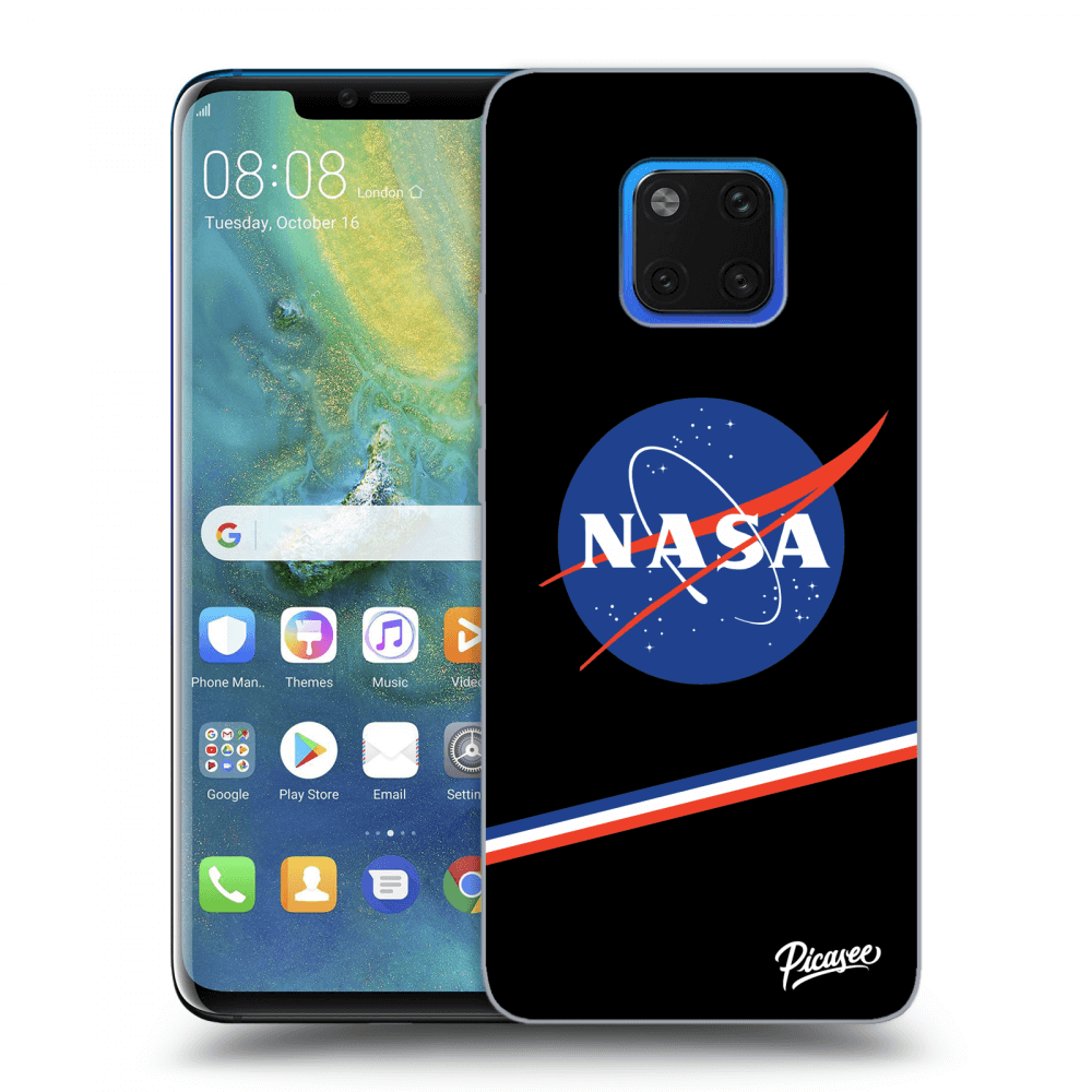 Silikonový černý Obal Pro Huawei Mate 20 Pro - NASA Original