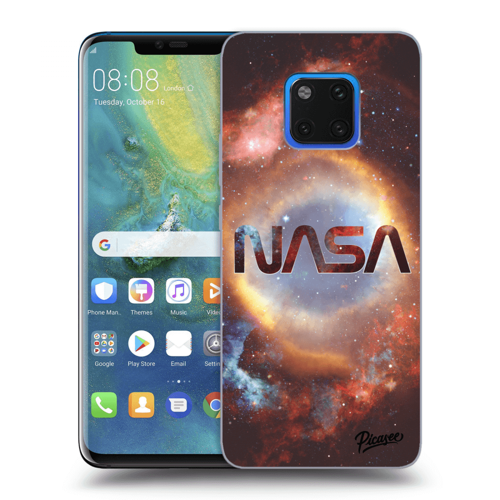 Picasee silikonový černý obal pro Huawei Mate 20 Pro - Nebula