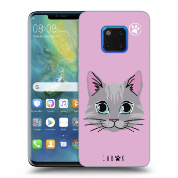 Picasee silikonový černý obal pro Huawei Mate 20 Pro - Chybí mi kočky - Růžová