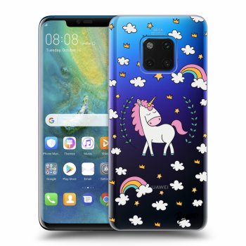 Picasee silikonový průhledný obal pro Huawei Mate 20 Pro - Unicorn star heaven