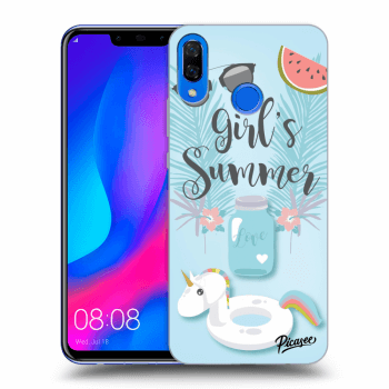 Picasee silikonový černý obal pro Huawei Nova 3 - Girls Summer