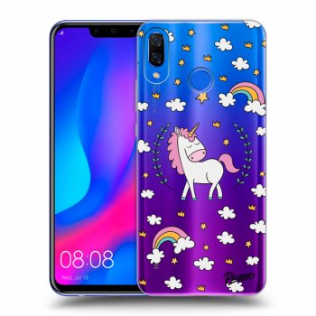 Picasee silikonový průhledný obal pro Huawei Nova 3 - Unicorn star heaven