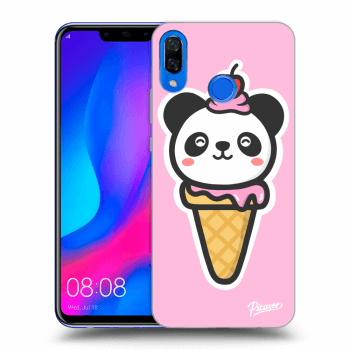 Picasee silikonový černý obal pro Huawei Nova 3 - Ice Cream Panda