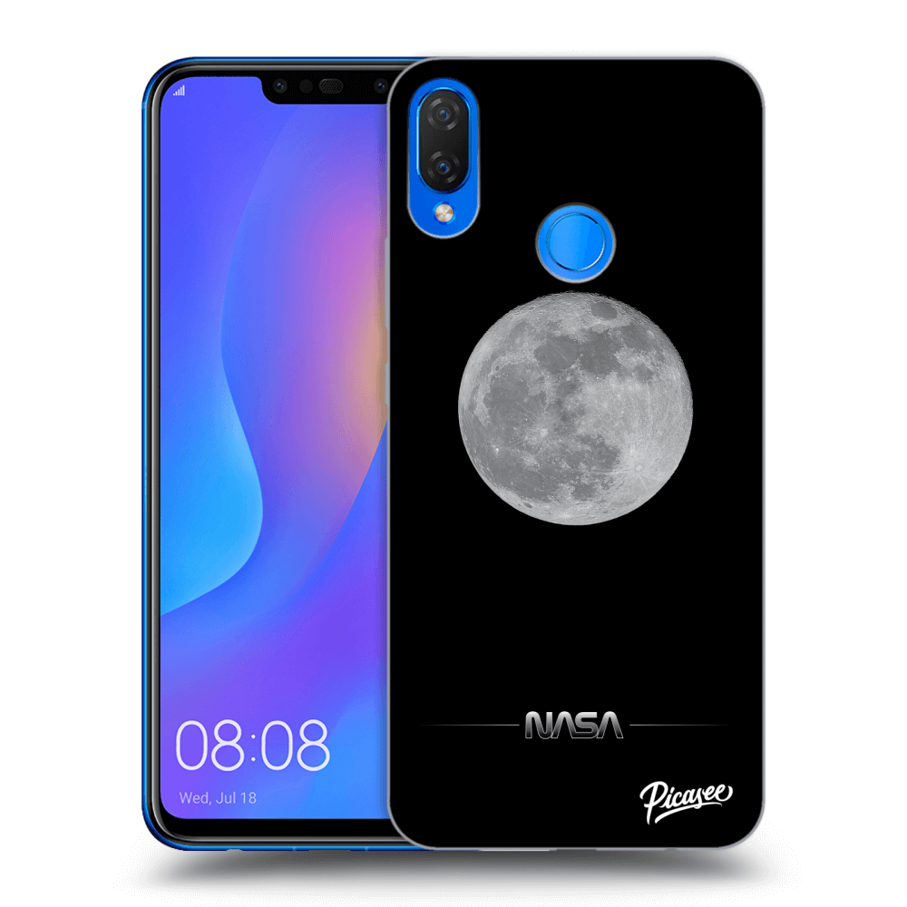 Picasee silikonový černý obal pro Huawei Nova 3i - Moon Minimal