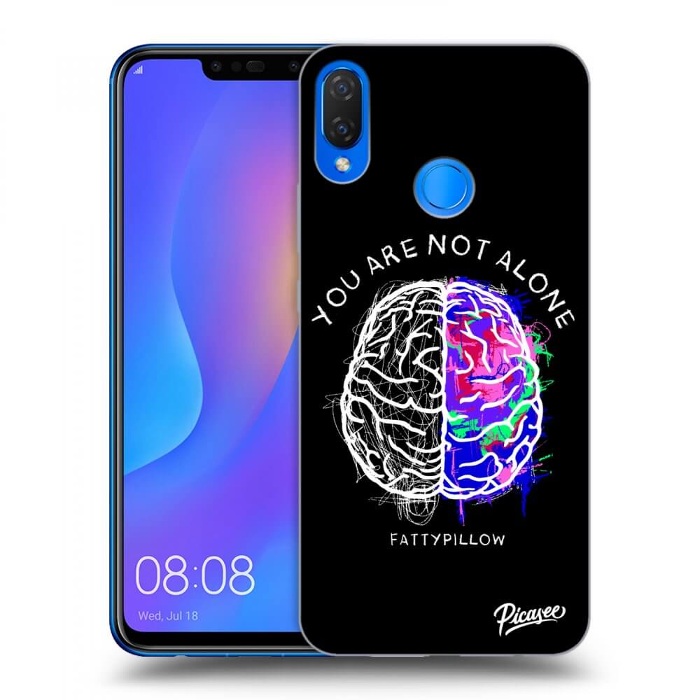 Picasee silikonový průhledný obal pro Huawei Nova 3i - Brain - White