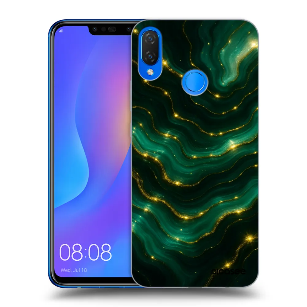 Picasee silikonový černý obal pro Huawei Nova 3i - Emerald