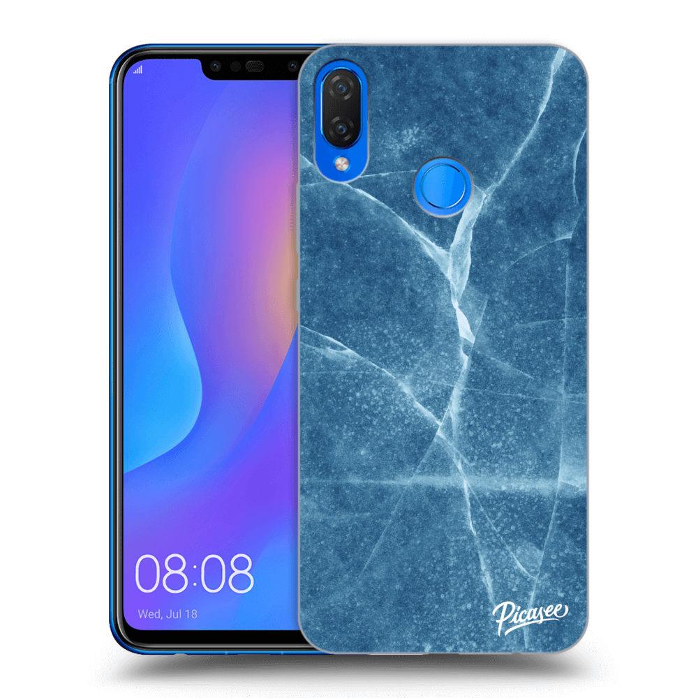 Picasee silikonový průhledný obal pro Huawei Nova 3i - Blue marble