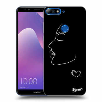 Picasee silikonový černý obal pro Huawei Y7 Prime (2018) - Couple girl White
