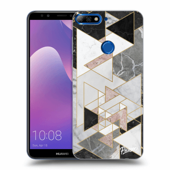 Picasee silikonový černý obal pro Huawei Y7 Prime (2018) - Light geometry