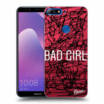 Picasee silikonový průhledný obal pro Huawei Y7 Prime (2018) - Bad girl