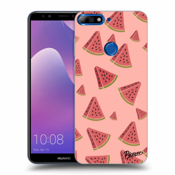 Picasee silikonový průhledný obal pro Huawei Y7 Prime (2018) - Watermelon
