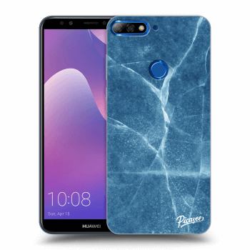 Picasee silikonový černý obal pro Huawei Y7 Prime (2018) - Blue marble