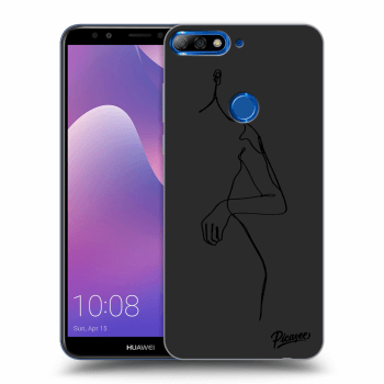 Picasee silikonový černý obal pro Huawei Y7 Prime (2018) - Simple body