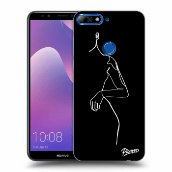 Picasee silikonový černý obal pro Huawei Y7 Prime (2018) - Simple body White