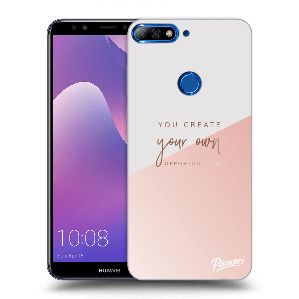 Picasee silikonový průhledný obal pro Huawei Y7 Prime (2018) - You create your own opportunities