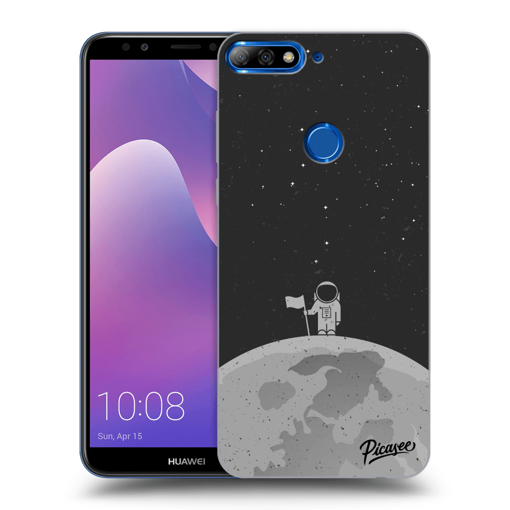 Picasee silikonový průhledný obal pro Huawei Y7 Prime (2018) - Astronaut