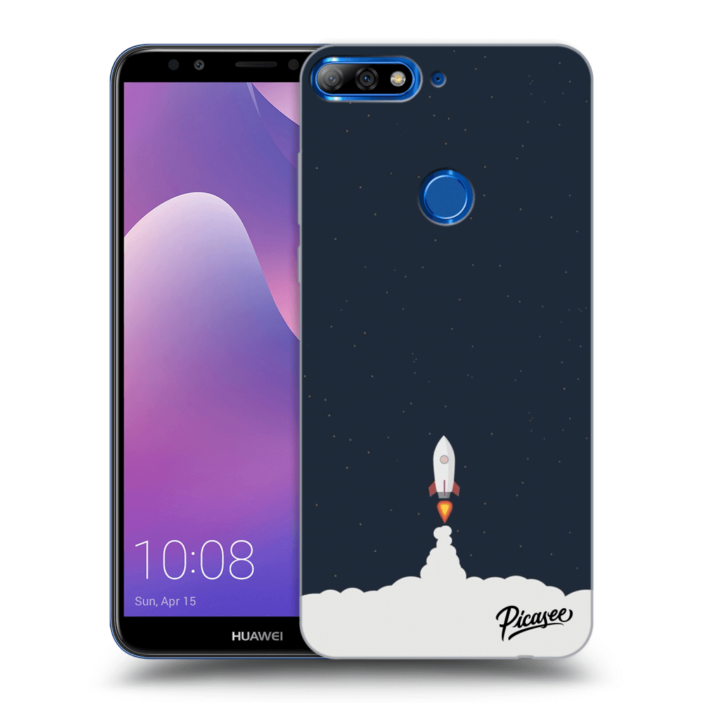 Picasee silikonový průhledný obal pro Huawei Y7 Prime (2018) - Astronaut 2
