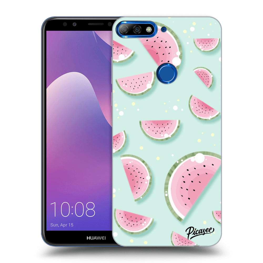 Picasee silikonový průhledný obal pro Huawei Y7 Prime (2018) - Watermelon 2