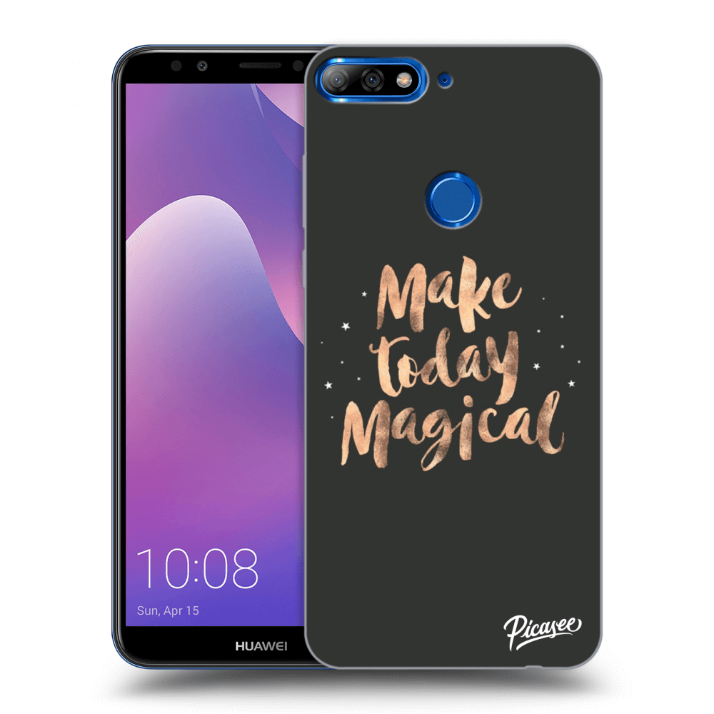 Picasee silikonový průhledný obal pro Huawei Y7 Prime (2018) - Make today Magical