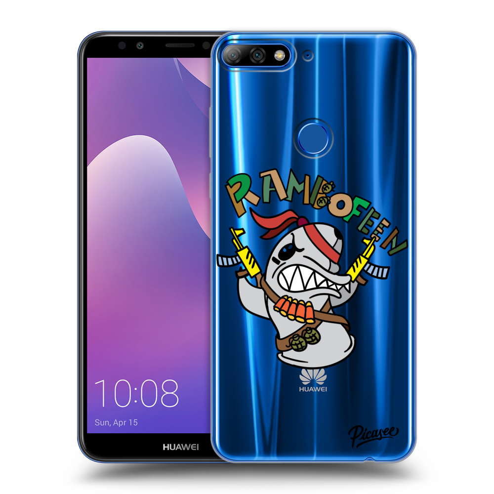 Picasee silikonový průhledný obal pro Huawei Y7 Prime (2018) - Rambofen