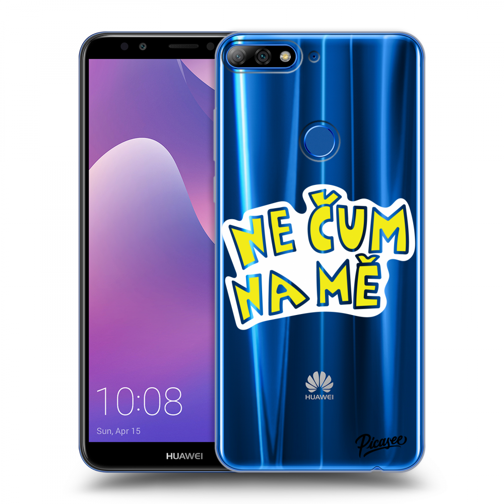 Picasee silikonový průhledný obal pro Huawei Y7 Prime (2018) - Nečum na mě