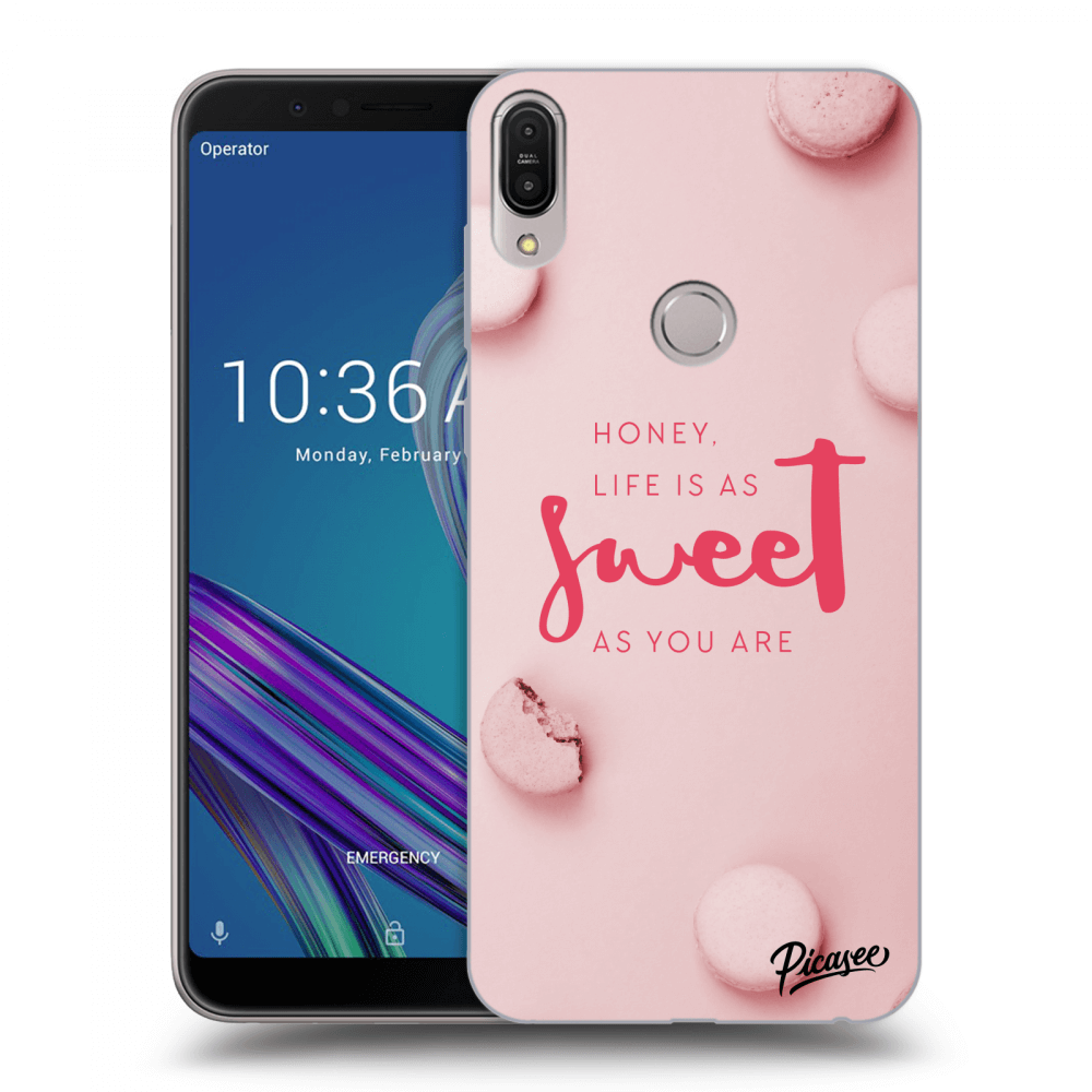 Picasee silikonový průhledný obal pro Asus ZenFone Max Pro (M1) ZB602KL - Life is as sweet as you are