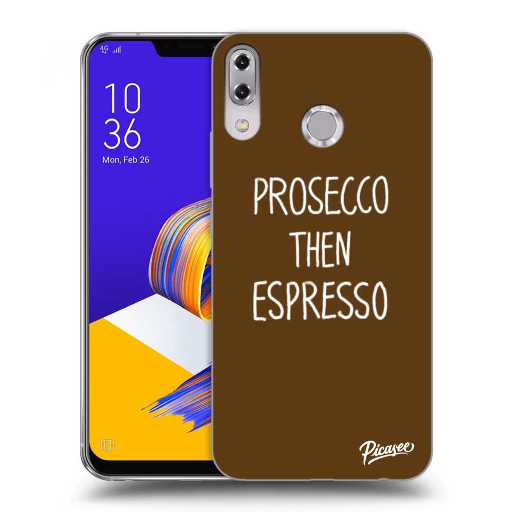 Picasee silikonový průhledný obal pro Asus ZenFone 5 ZE620KL - Prosecco then espresso