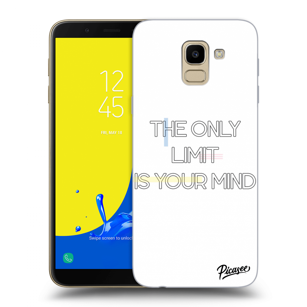 Picasee silikonový průhledný obal pro Samsung Galaxy J6 J600F - The only limit is your mind