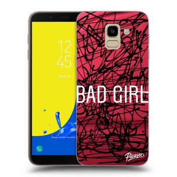 Picasee silikonový průhledný obal pro Samsung Galaxy J6 J600F - Bad girl