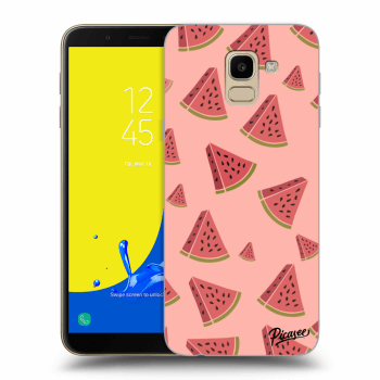 Picasee silikonový průhledný obal pro Samsung Galaxy J6 J600F - Watermelon