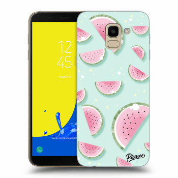 Picasee silikonový průhledný obal pro Samsung Galaxy J6 J600F - Watermelon 2