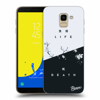 Picasee silikonový průhledný obal pro Samsung Galaxy J6 J600F - Life - Death